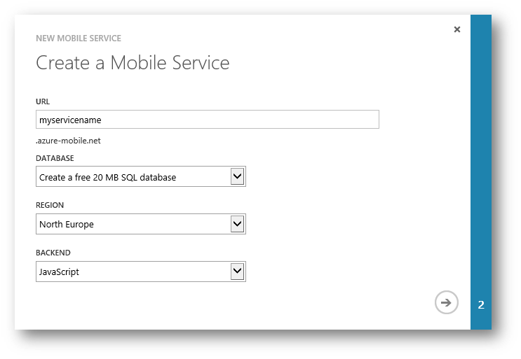 Creating a Mobile Service