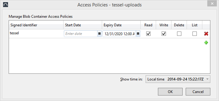 Create Access Policy